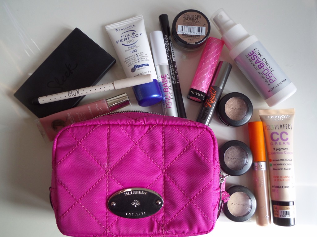 What's in my travel make-up bag