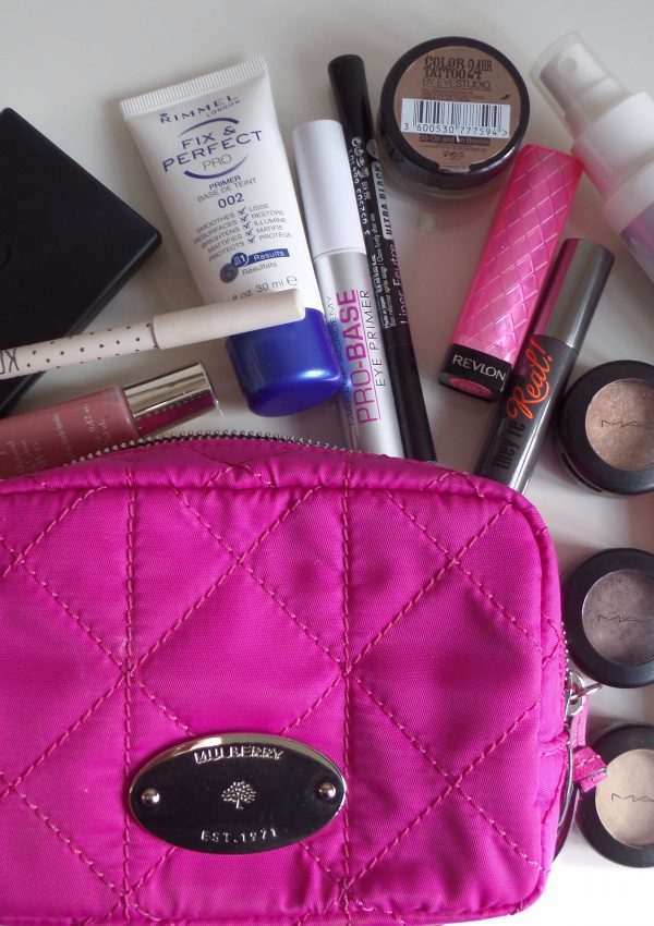 What's in my travel make-up bag