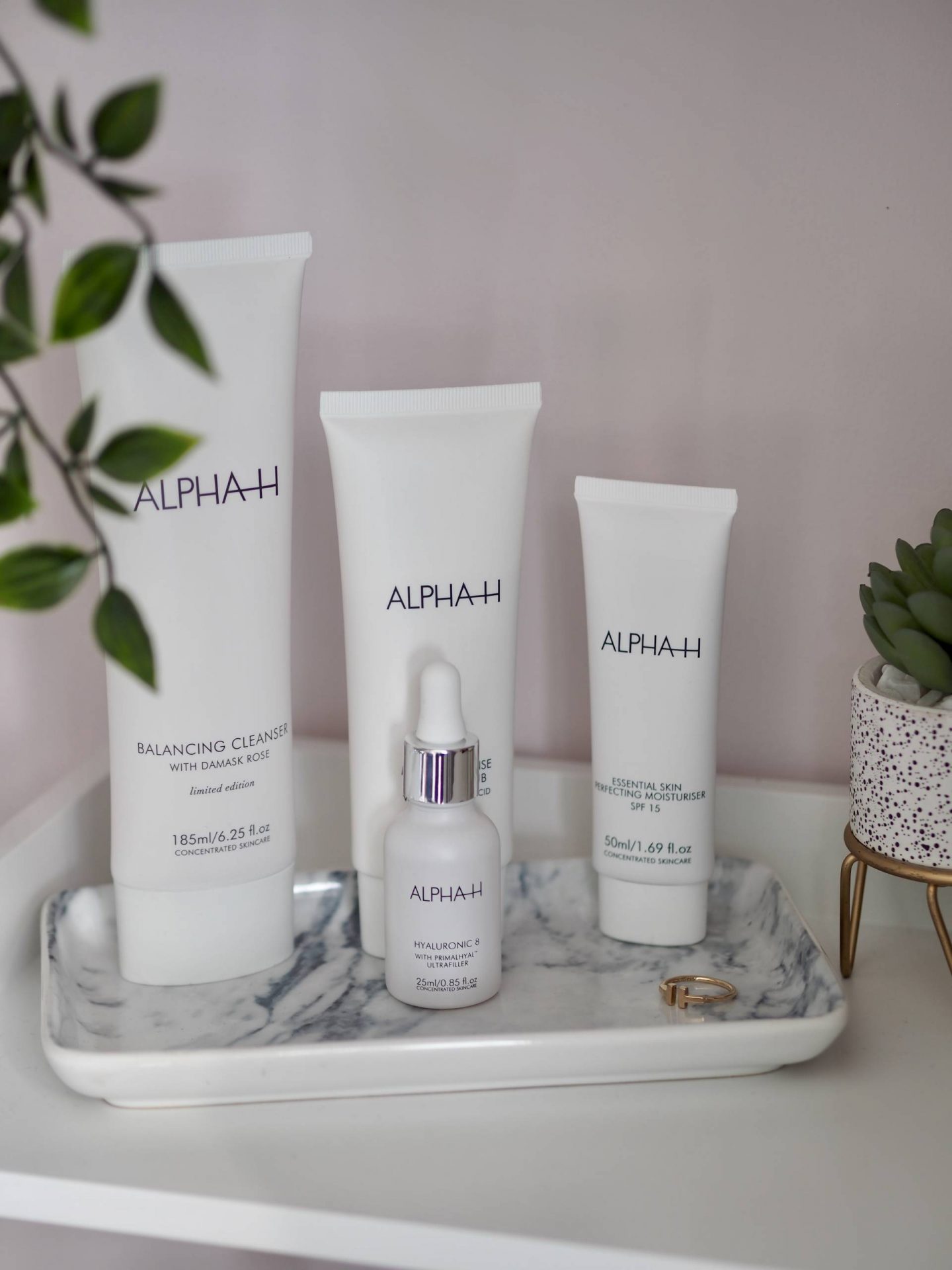 Four Alpha H products for healthier skin